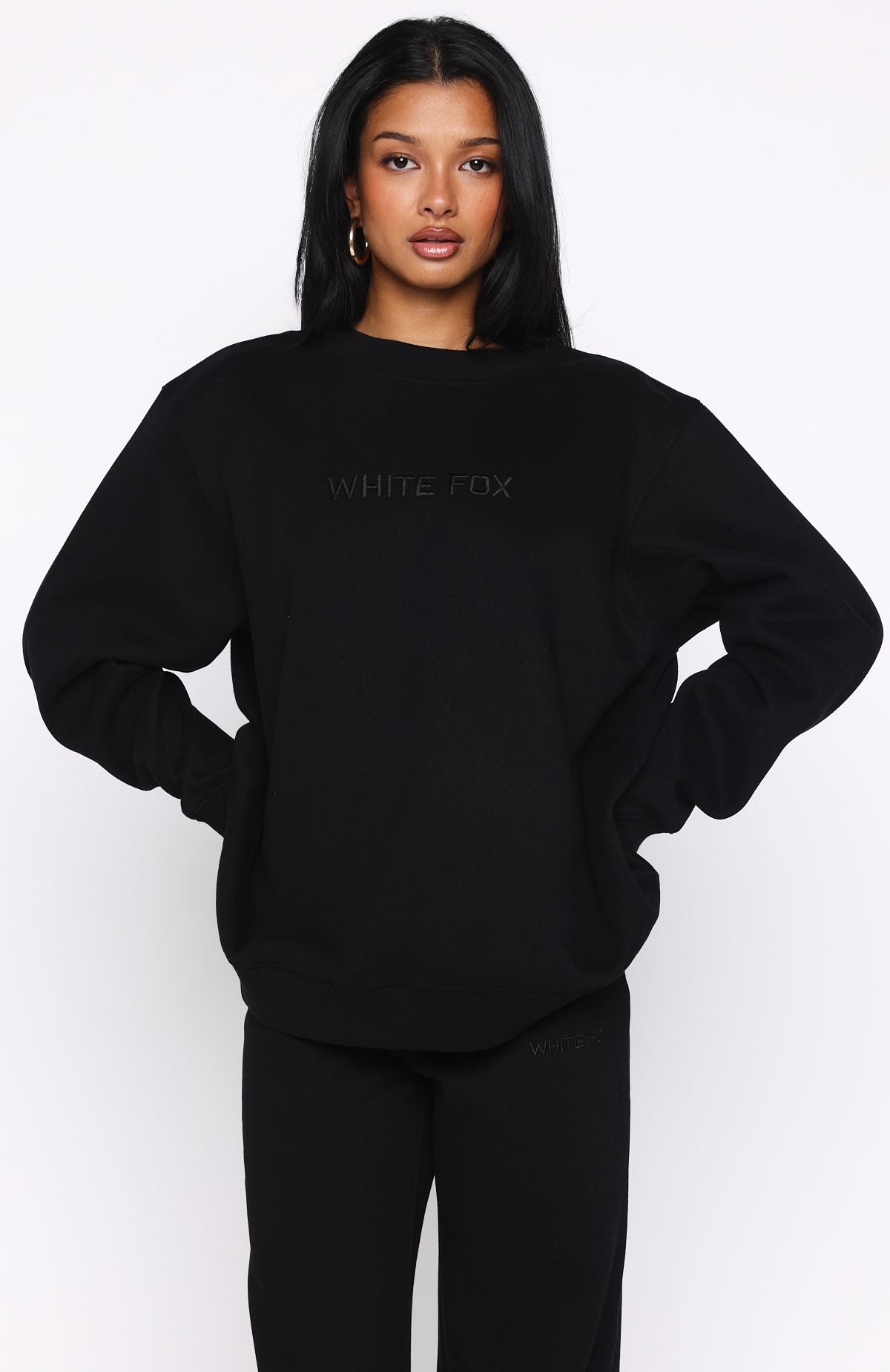 Stay Lifted Oversized Sweater Black - Image 2