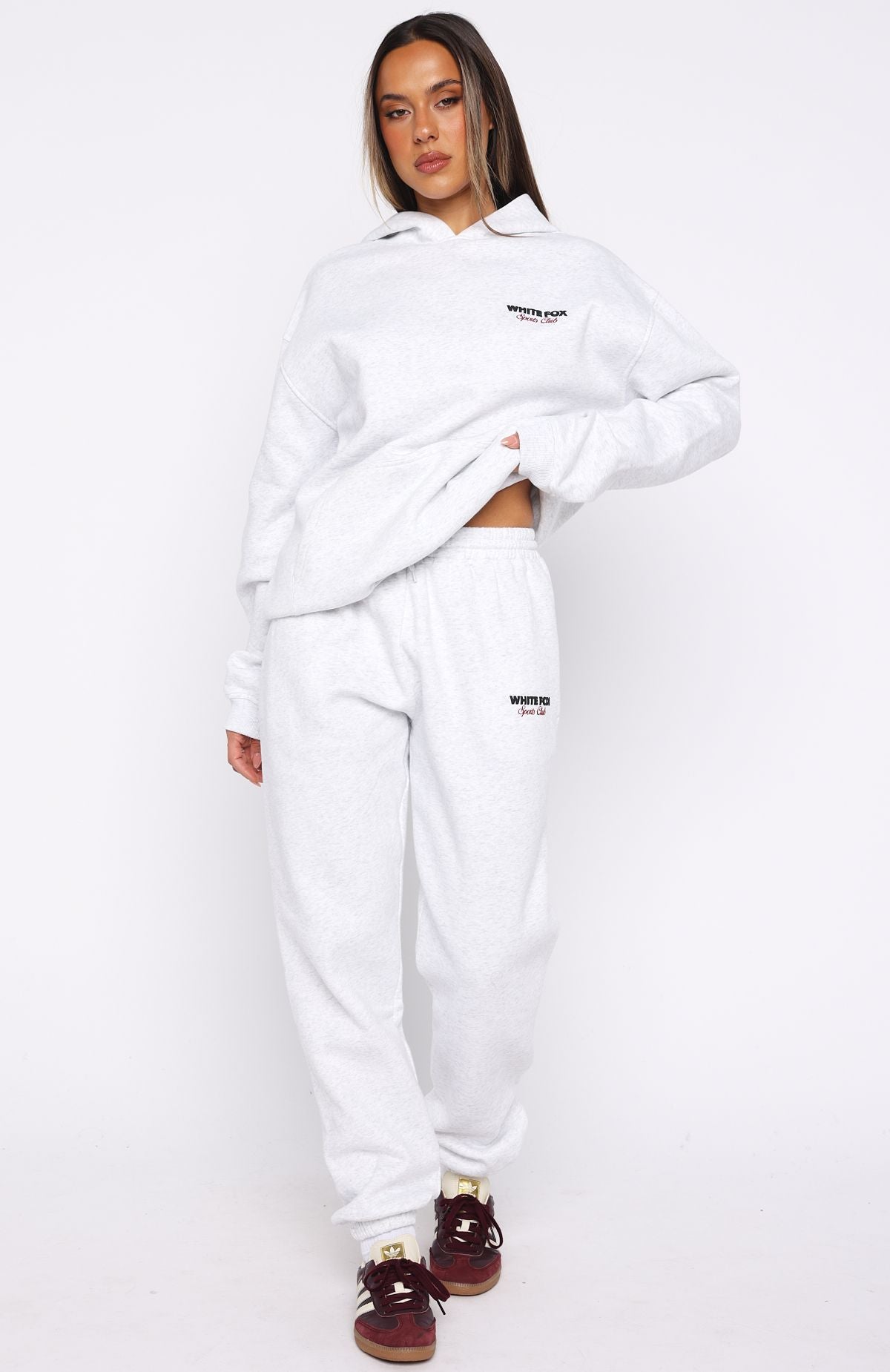 Club 14 Izzy Oversized Hoodie Grey Marle - Image 5