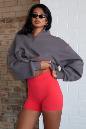 Caught Up With You Bike Shorts Red