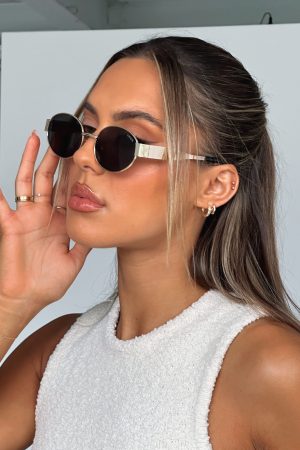 Oasis Sunglasses Gold/Black