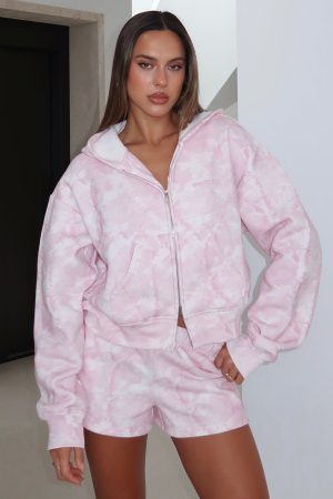 Hiding Away Lounge Shorts Pink Camo