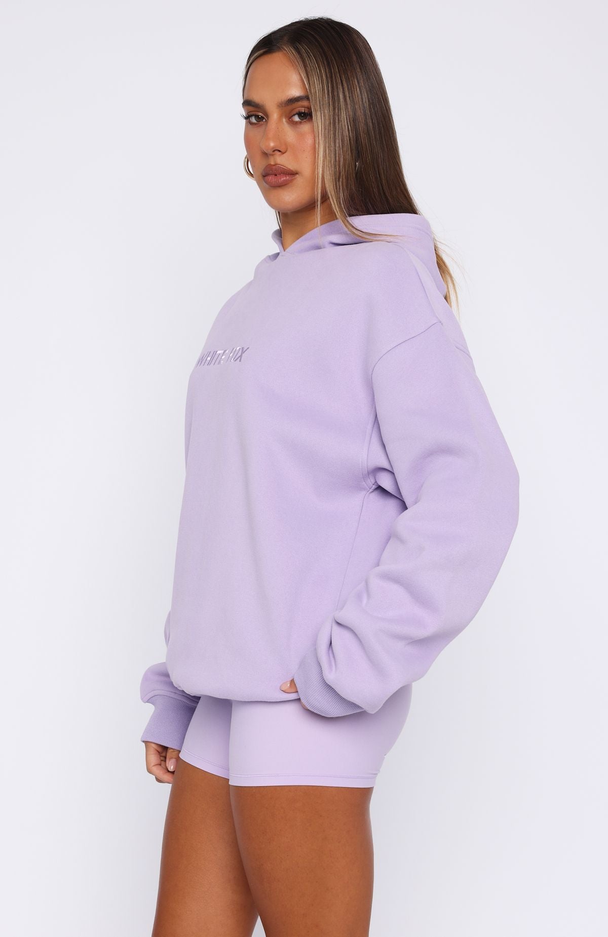 Stay Lifted Oversized Hoodie Lavender - Image 3