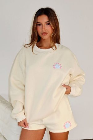 Keep Blooming Lounge Shorts Lemon