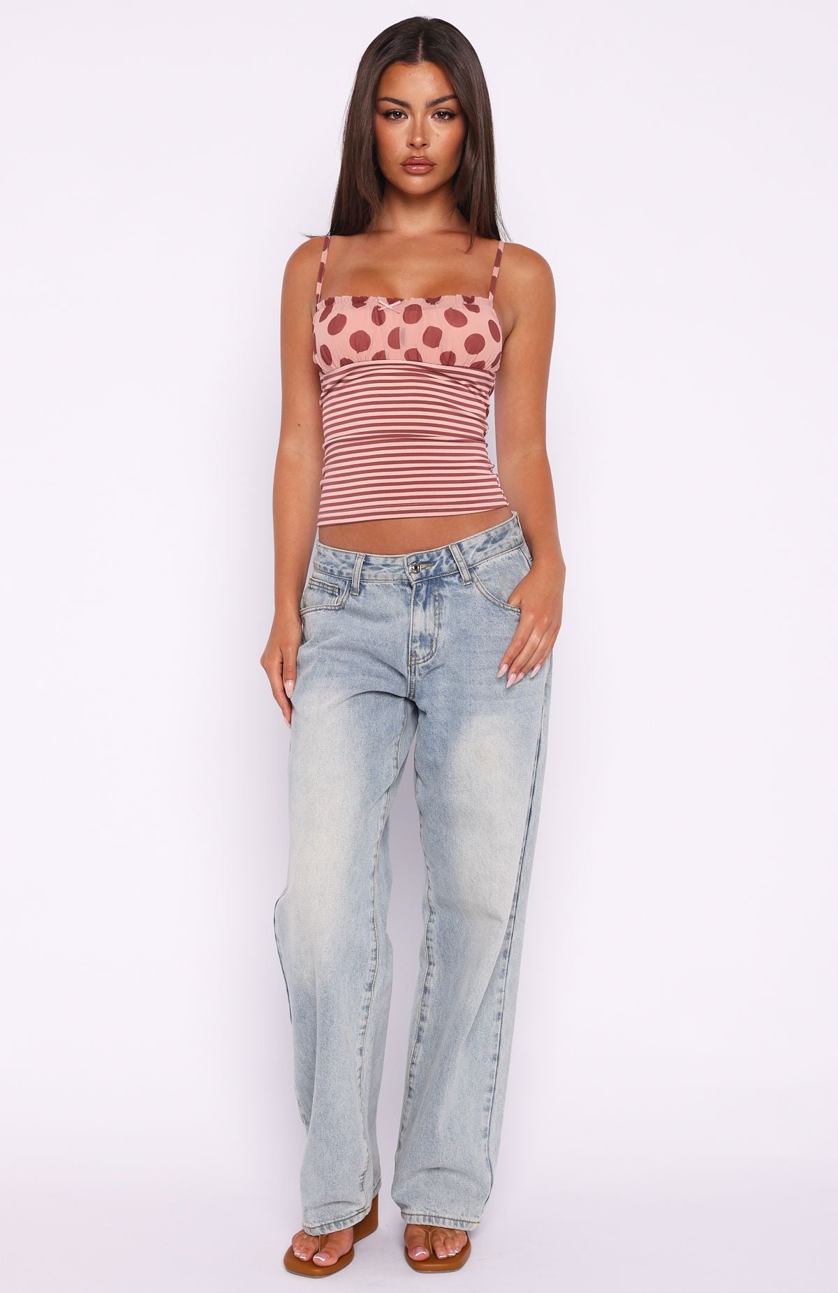 Sucker For You Top Pink Stripe - Image 5