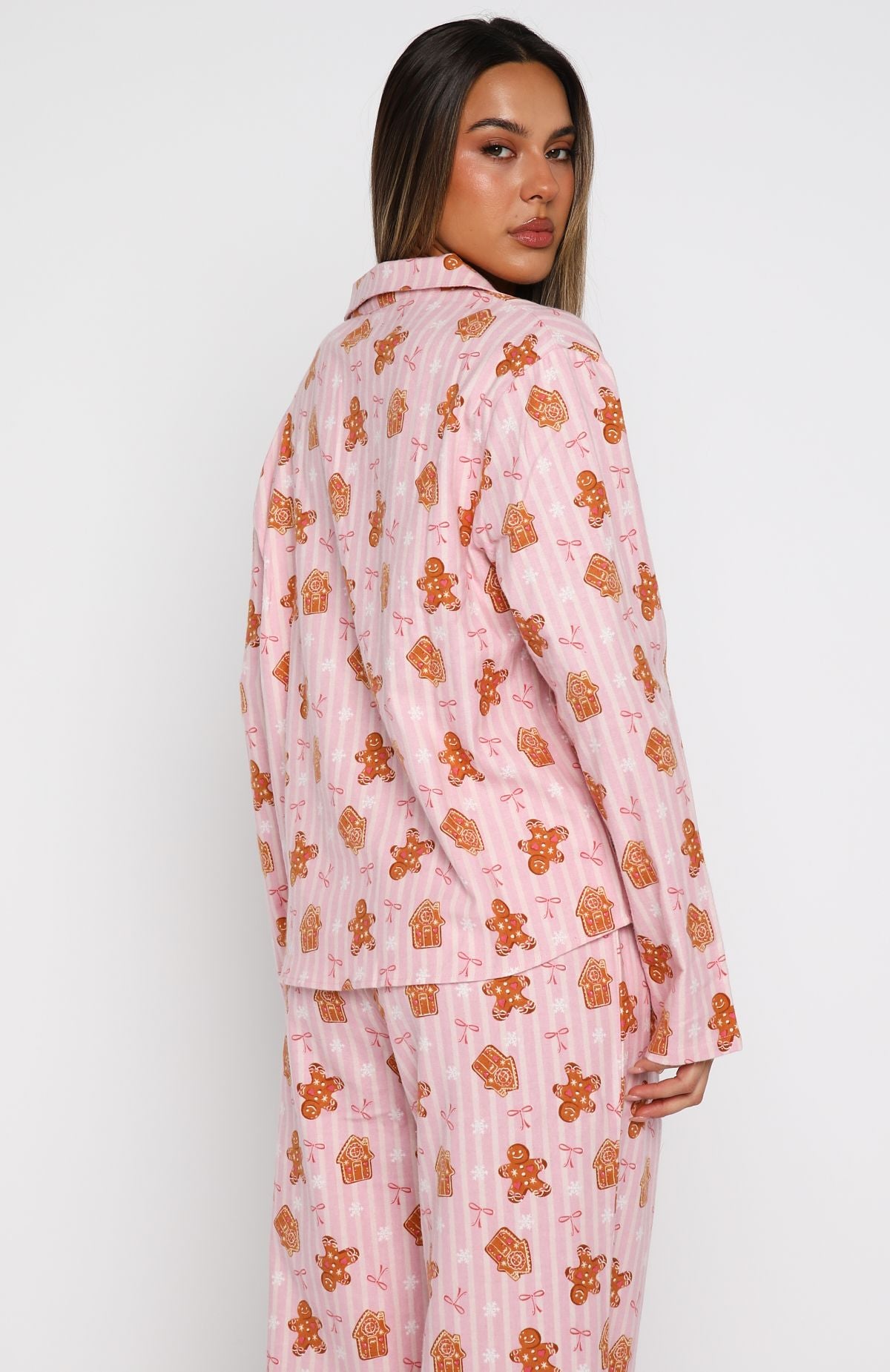 Dreamland Long Sleeve Pyjama Set Gingerbread Twist - Image 8