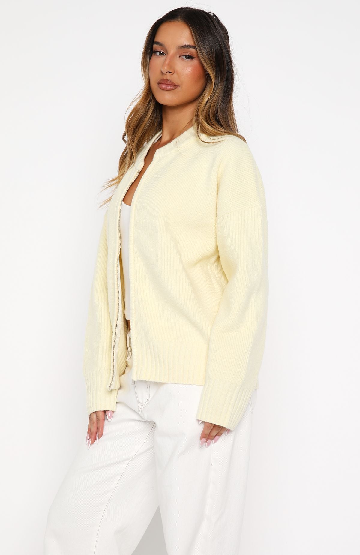 Unbreakable Bond Knit Jacket Lemon - Image 3