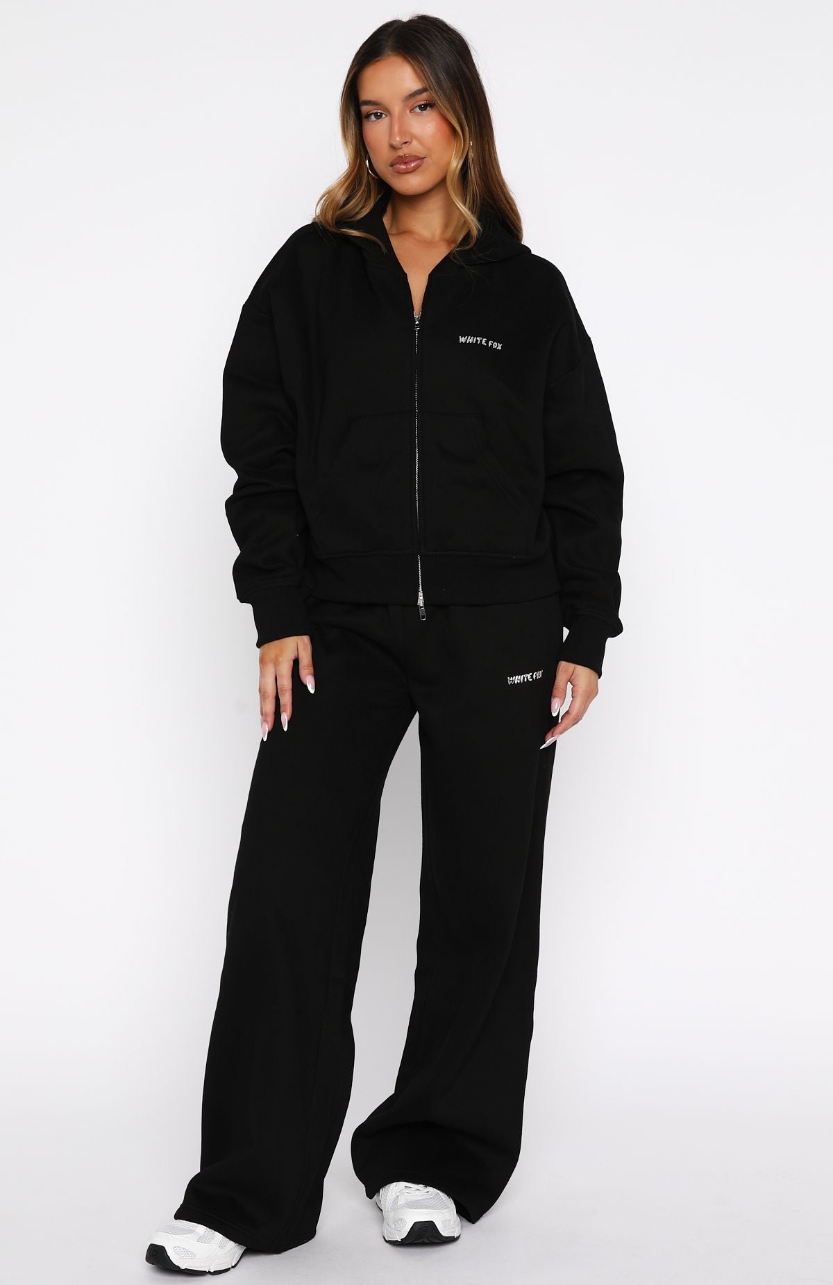 Test Drive Boxy Zip Front Hoodie Black - Image 5