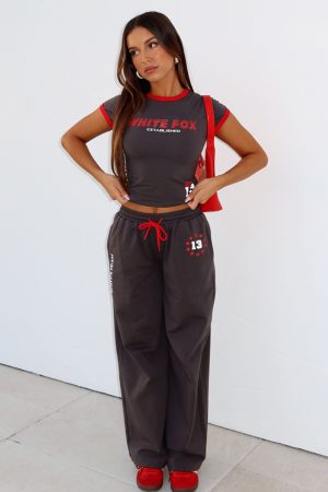 Full Schedule Track Pants Charcoal