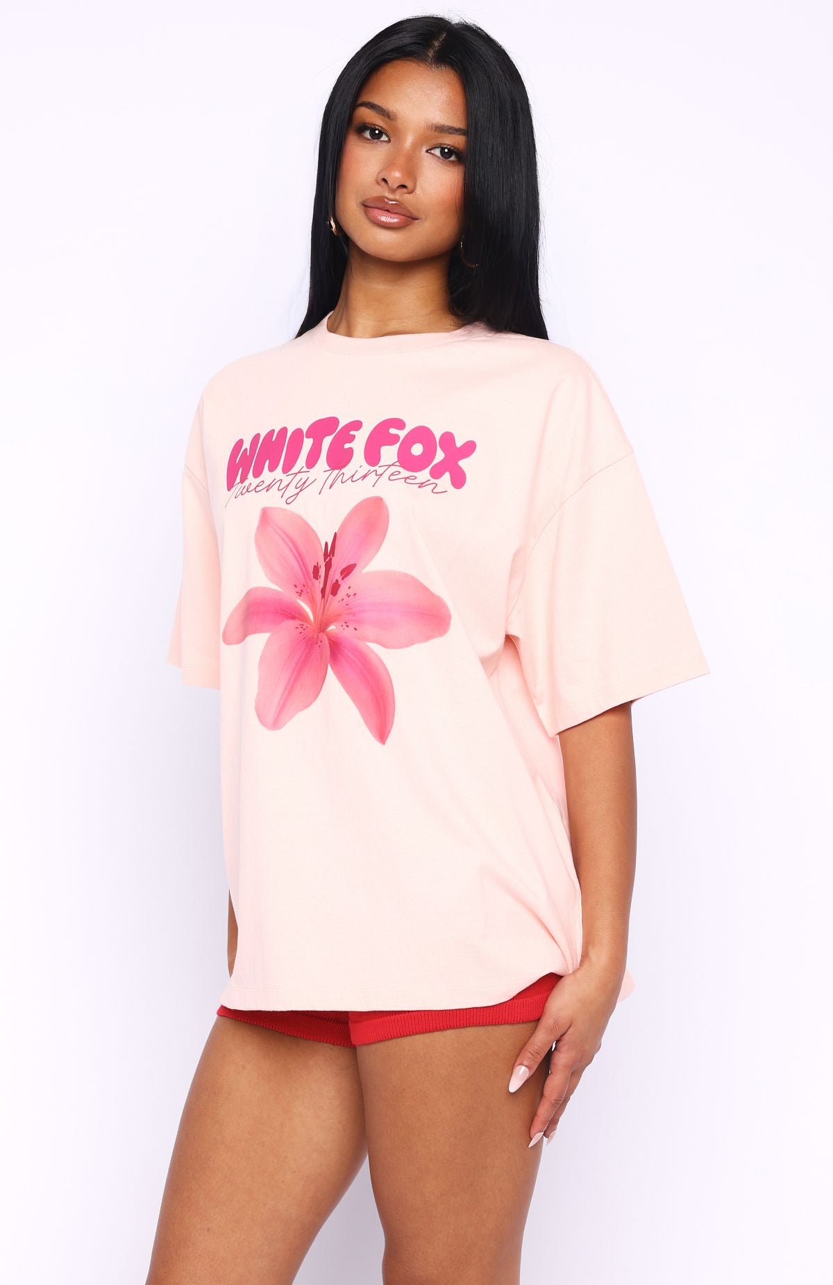 Got That Glow Oversized Tee Peach - Image 3