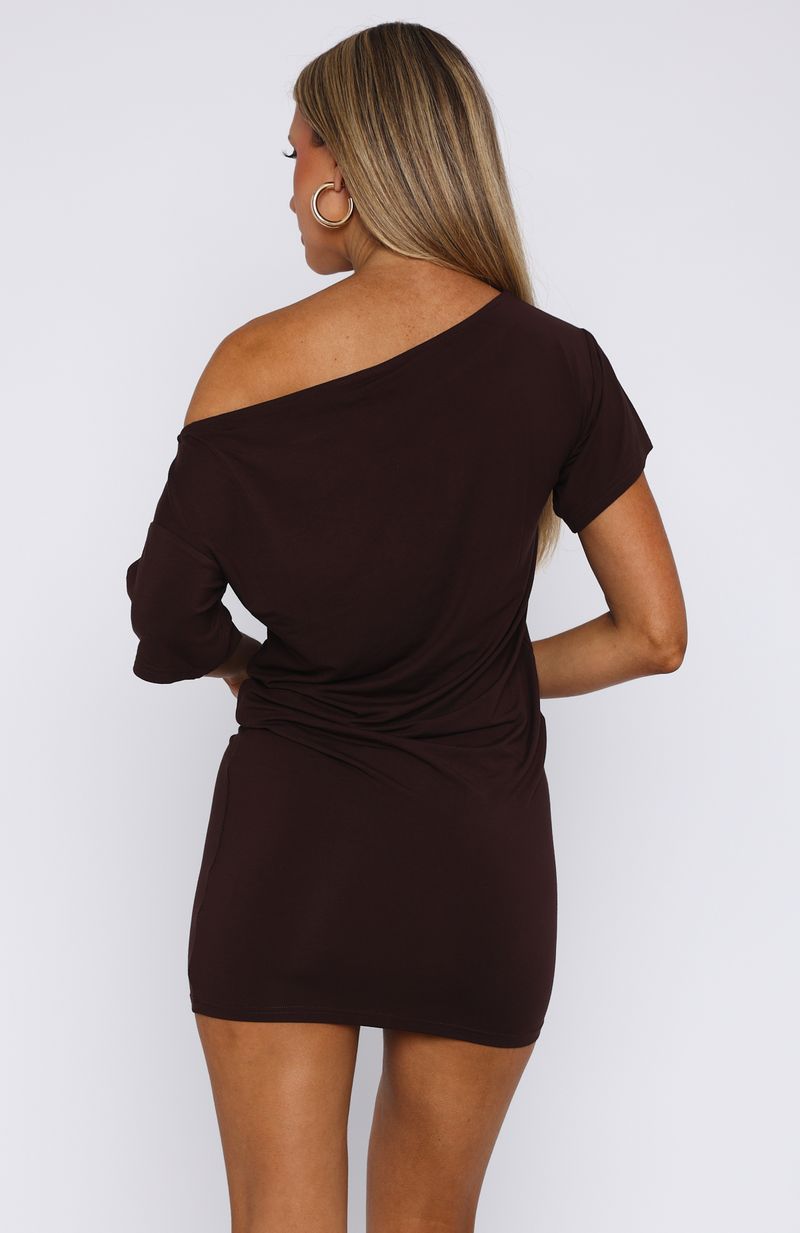 My Own Hero Mini Dress Chocolate - Image 4