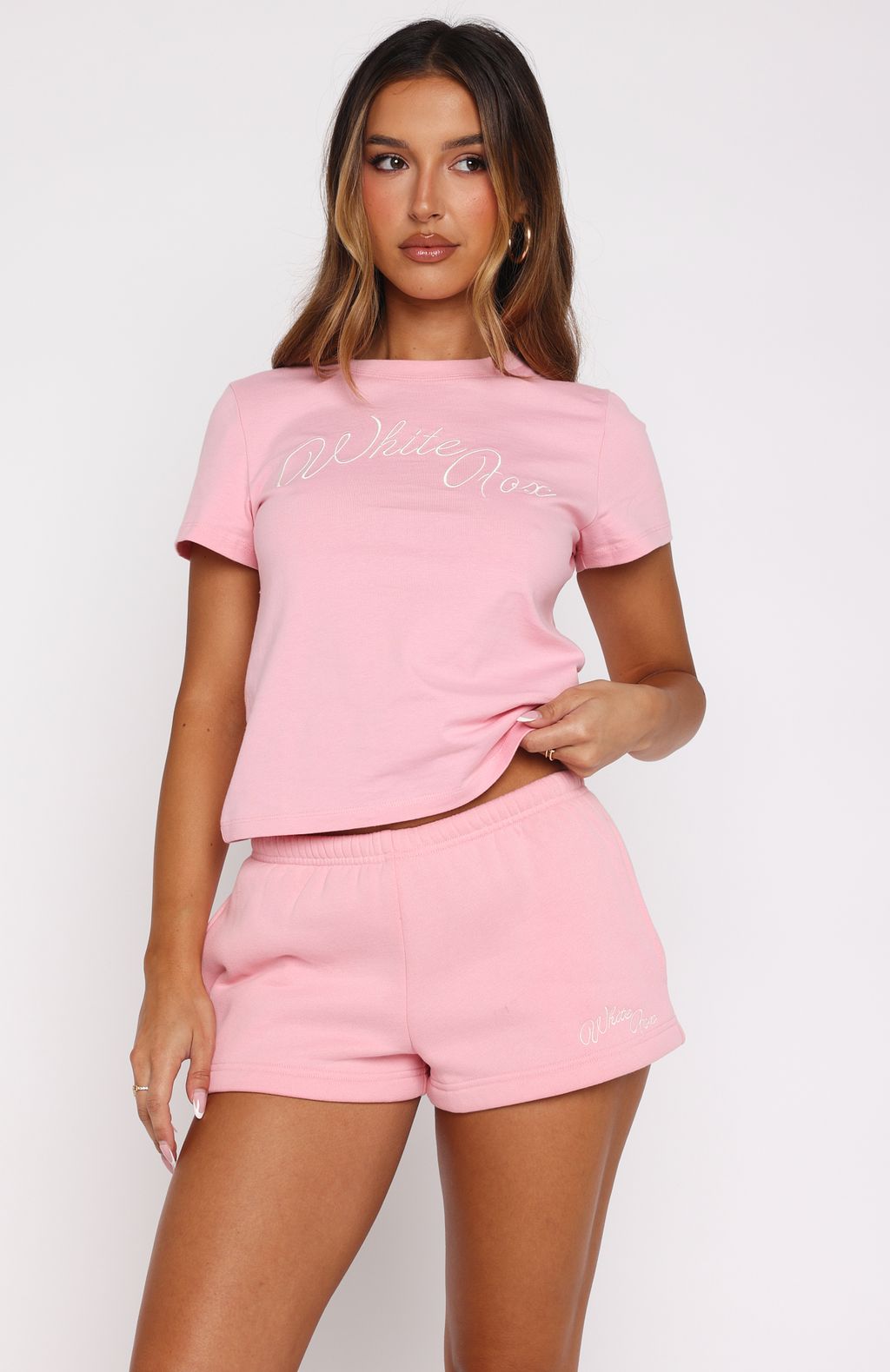 Lucky Thirteen Elsa Lounge Shorts Candy Pink - Image 3