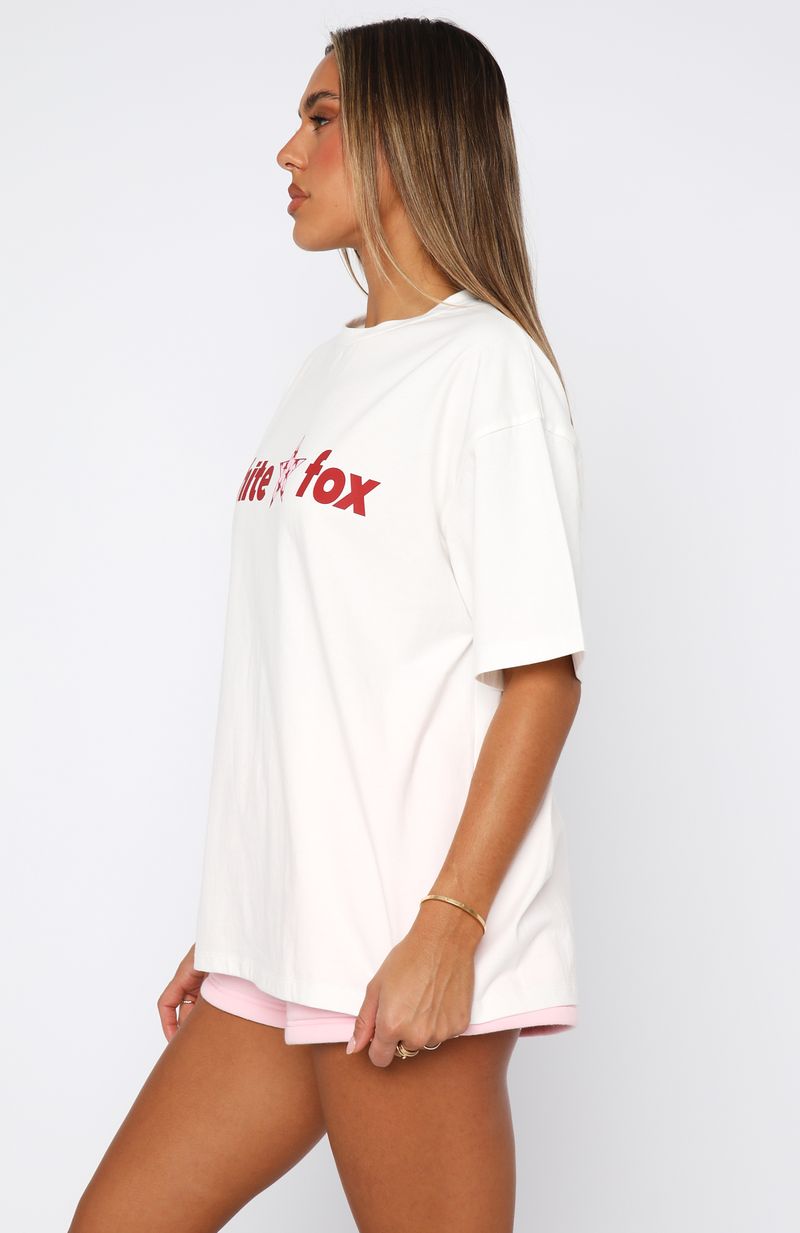 From The Archives Mila Oversized Tee White - Image 3