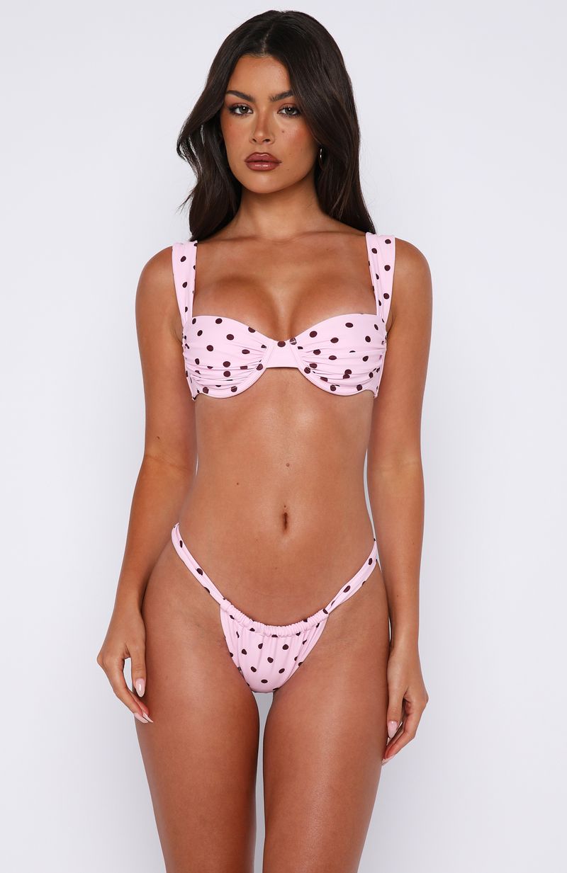 Balia Bikini Top Pink Polka Dot - Image 4