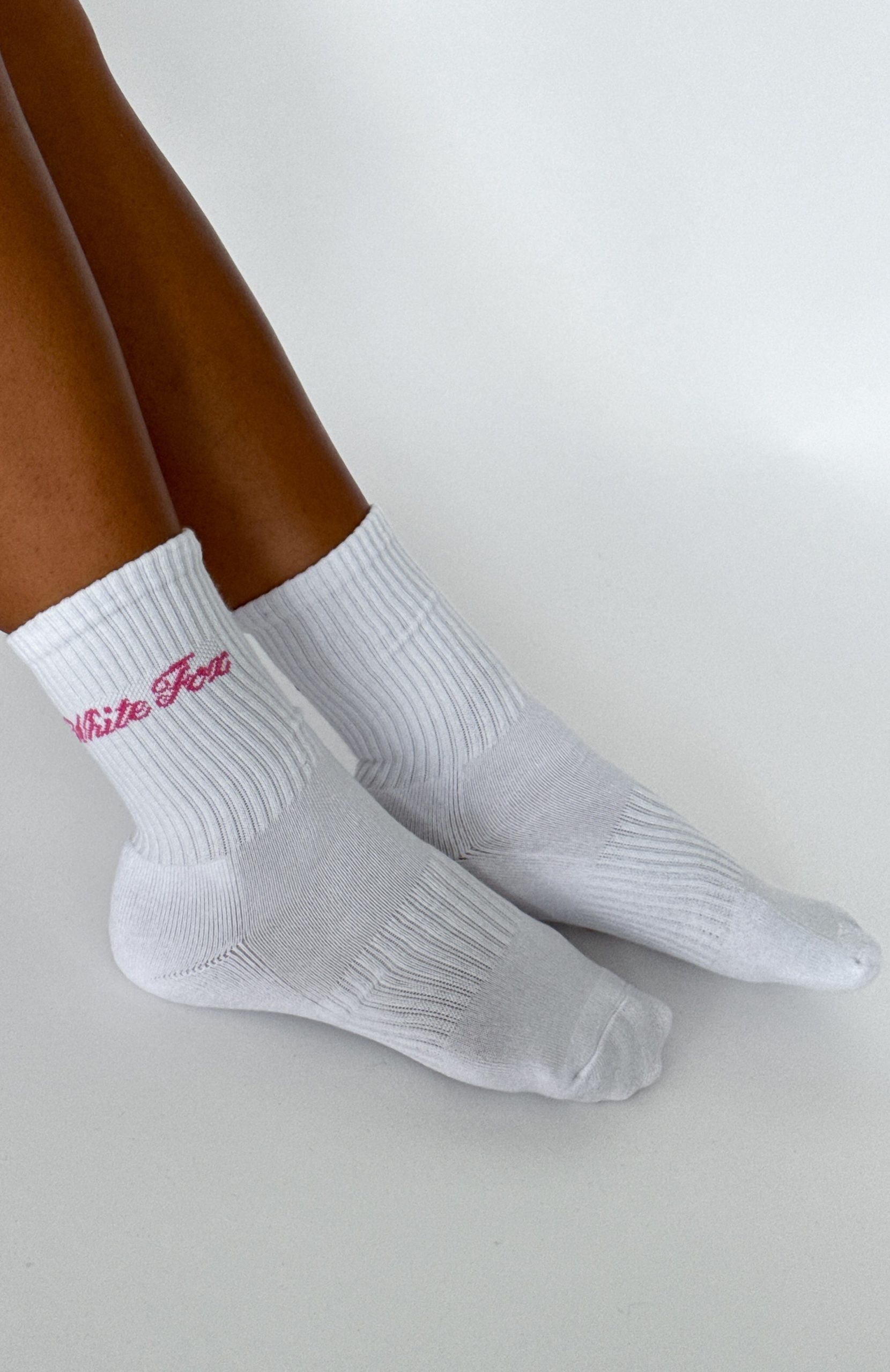 Walk The Same Socks White/Pink - Image 3