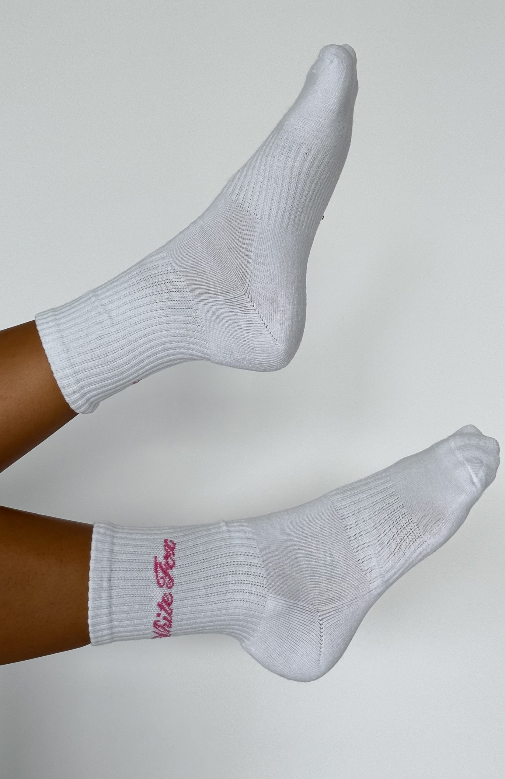 Walk The Same Socks White/Pink