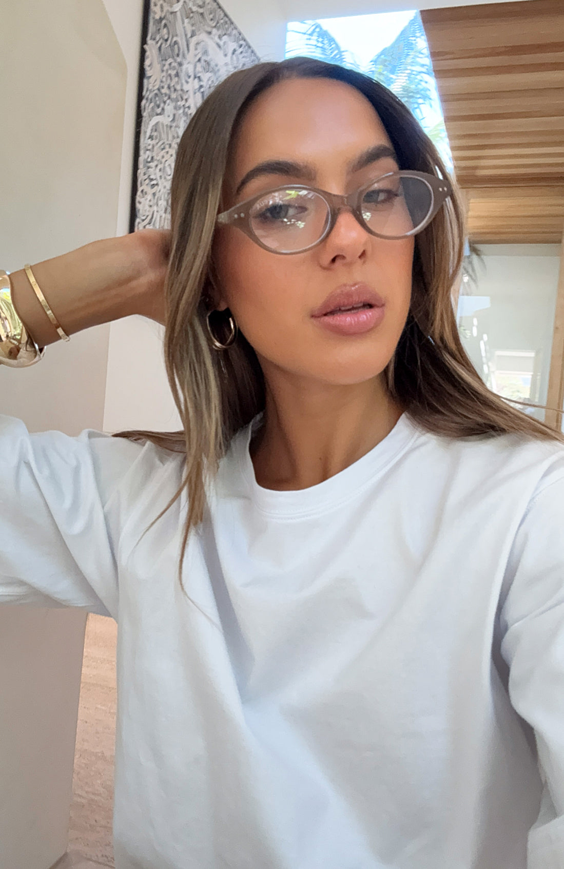 Rayne Blue Light Glasses Biscuit - Image 5