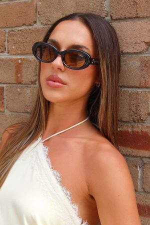 Emerald Sunglasses Black/Chocolate