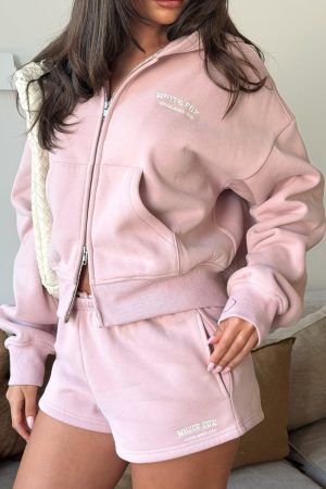 Can't Miss It Lounge Shorts Dusty Pink