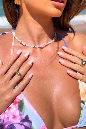 Niko Necklace Baby Blue