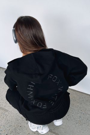 Stay Lifted Oversized Hoodie Black