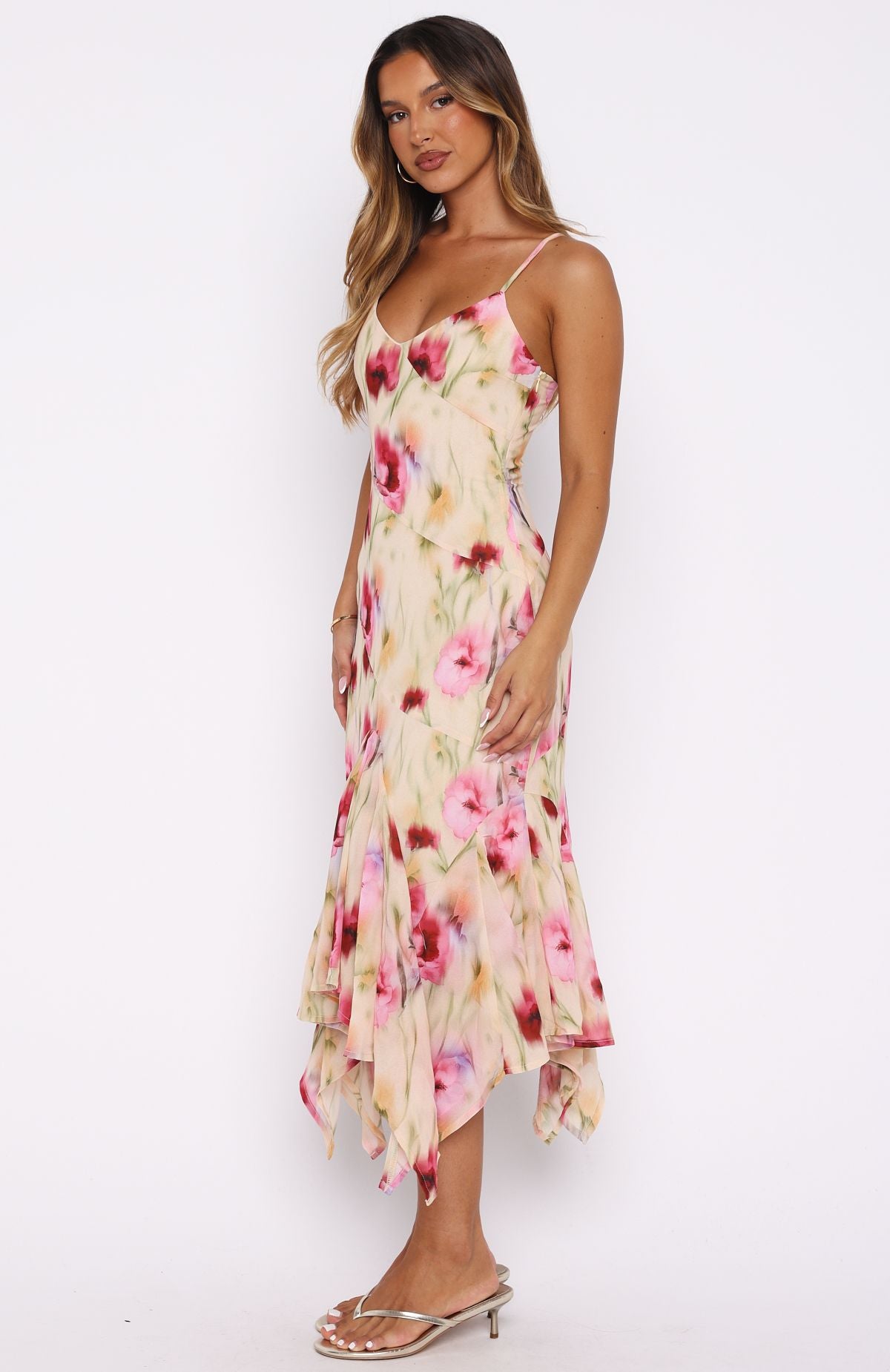 Butterfly Kisses Midi Dress Buttercream Fields - Image 5