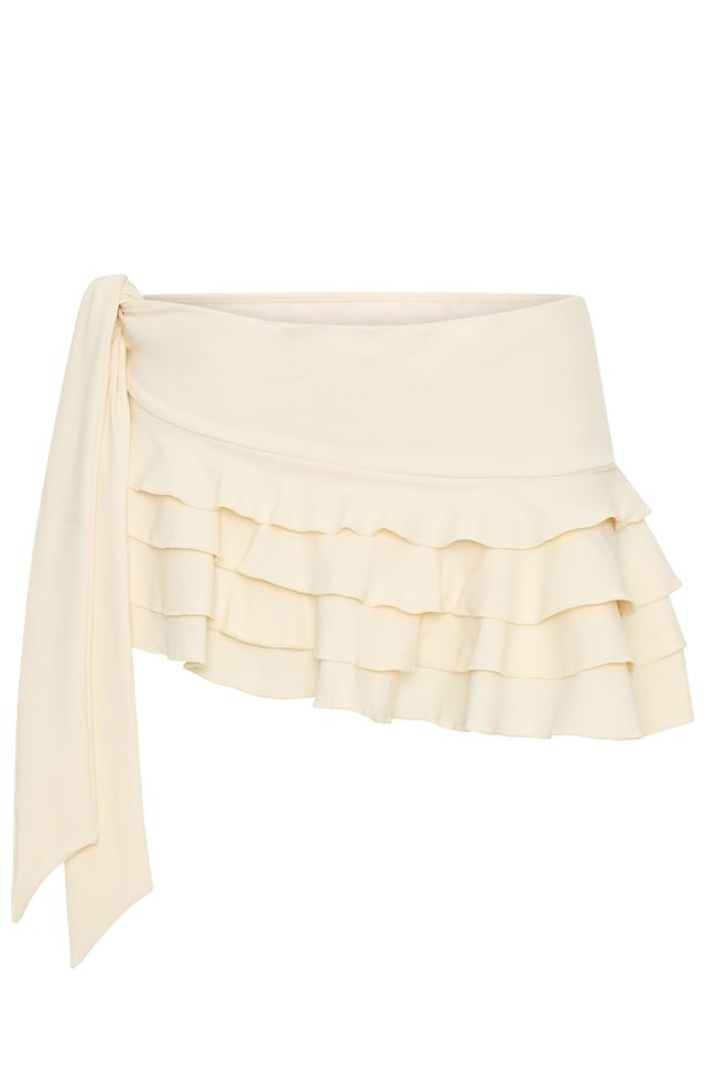 At First Sight Mini Skirt Cream - Image 6
