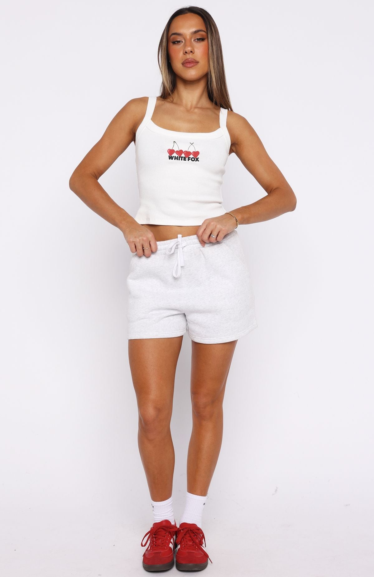 Club 14 Taylah Singlet Top White - Image 5