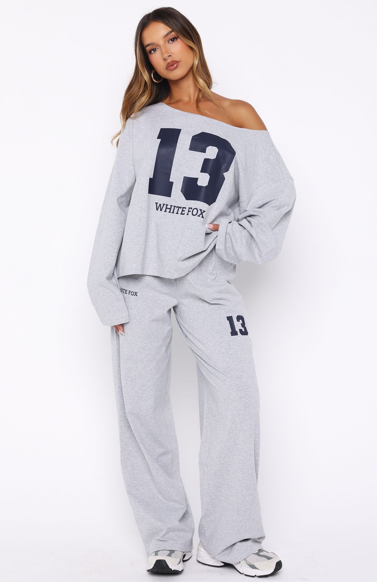 Only One Left Track Pants Grey Marle - Image 2