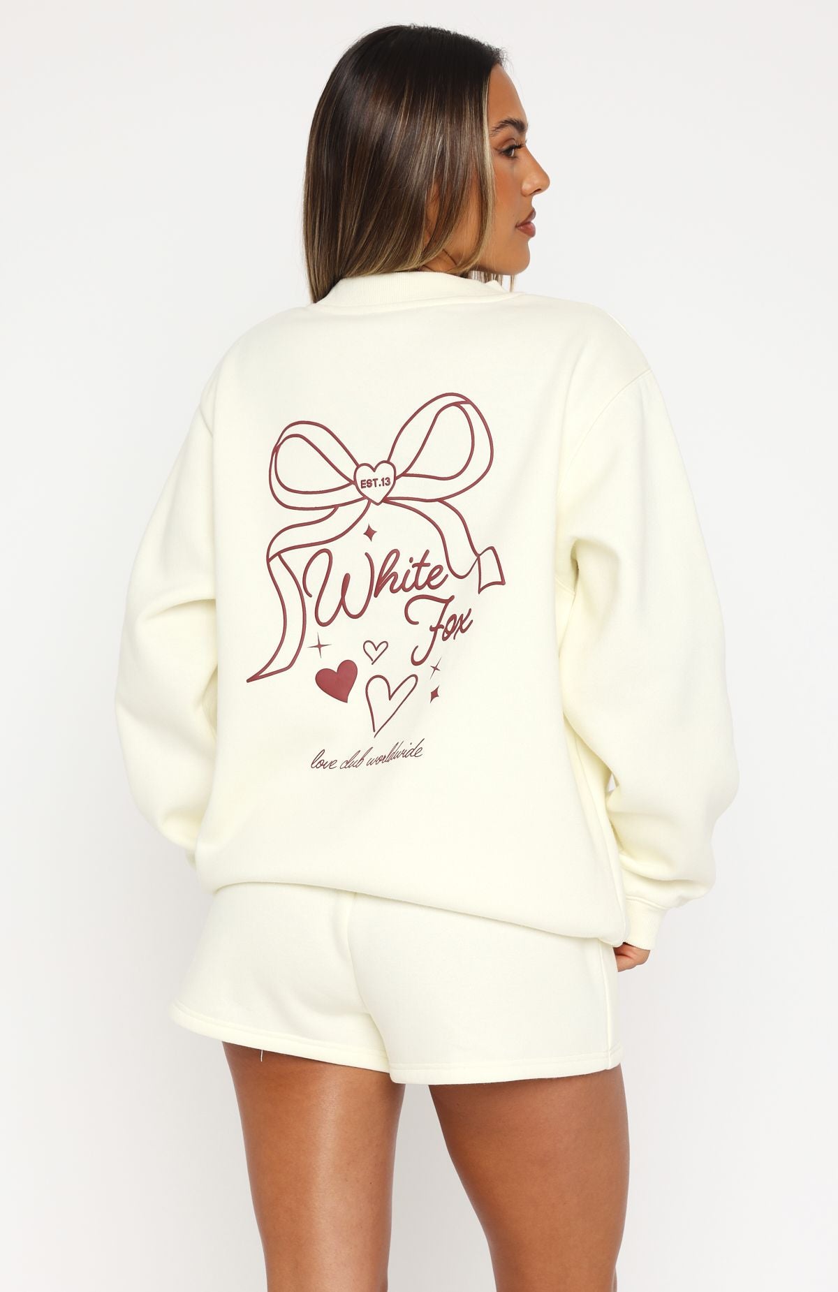 Love You Forever Oversized Sweater Cream - Image 4