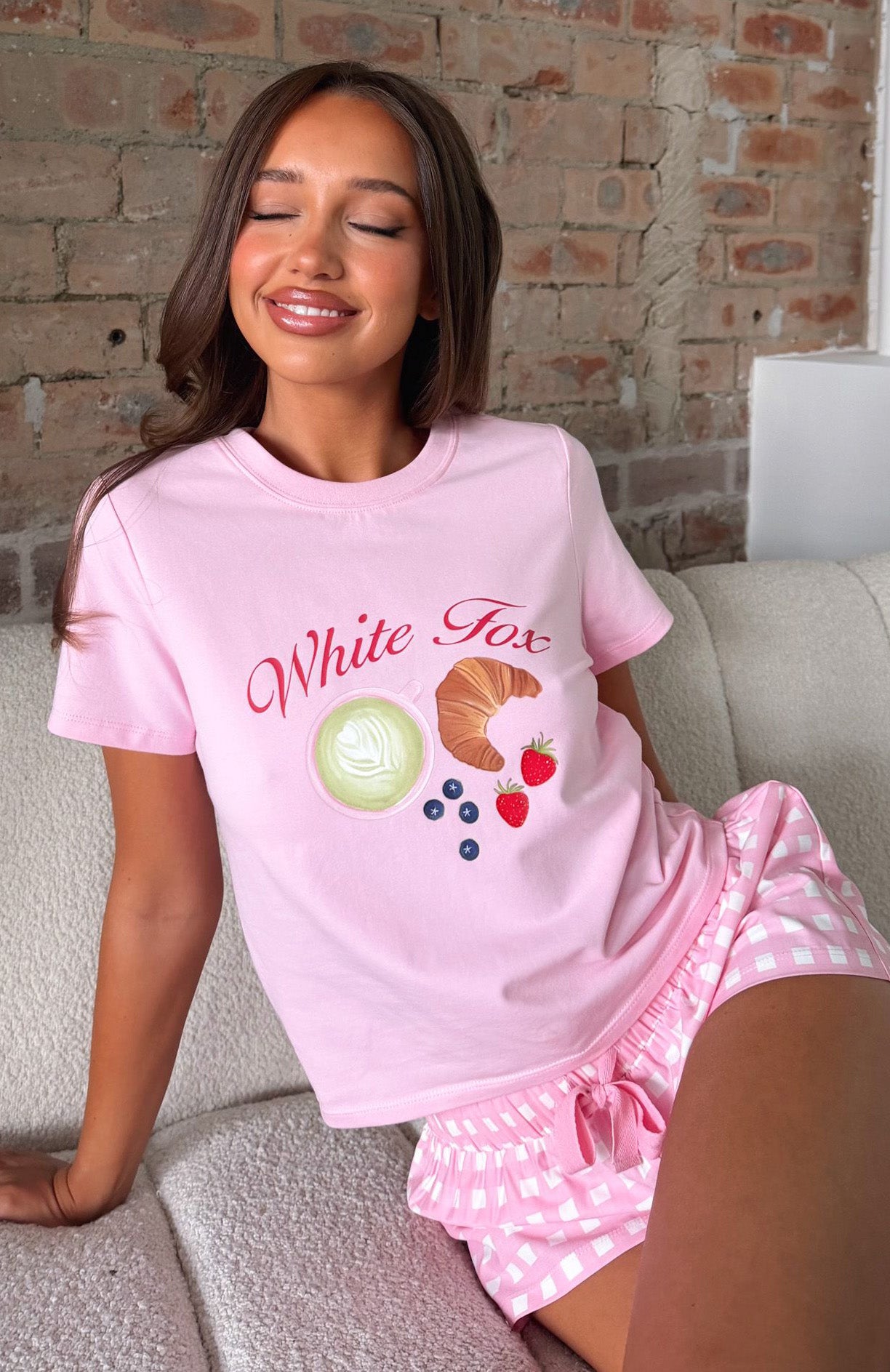 Breakfast In Bed Pyjama Set Pink