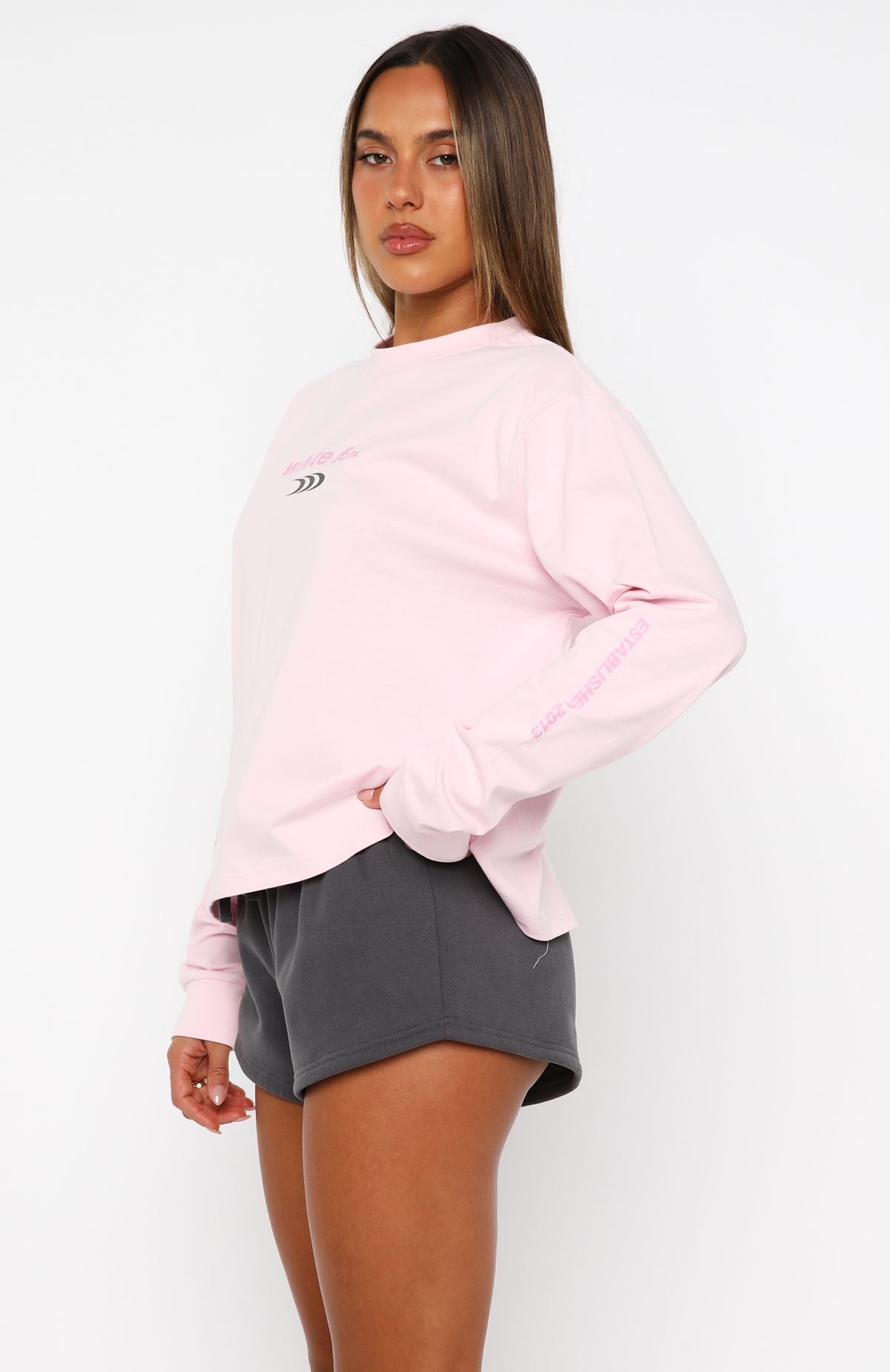 All Around Me Long Sleeve Tee Pink - Image 3