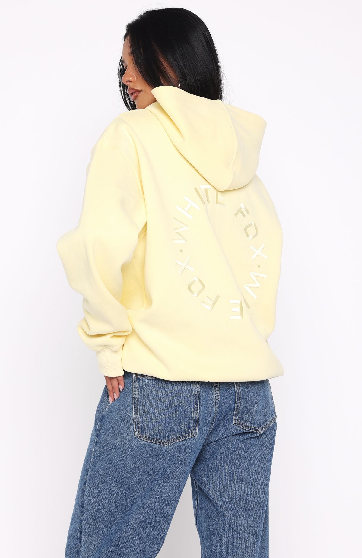 Stay Lifted Oversized Hoodie Lemon - Image 4