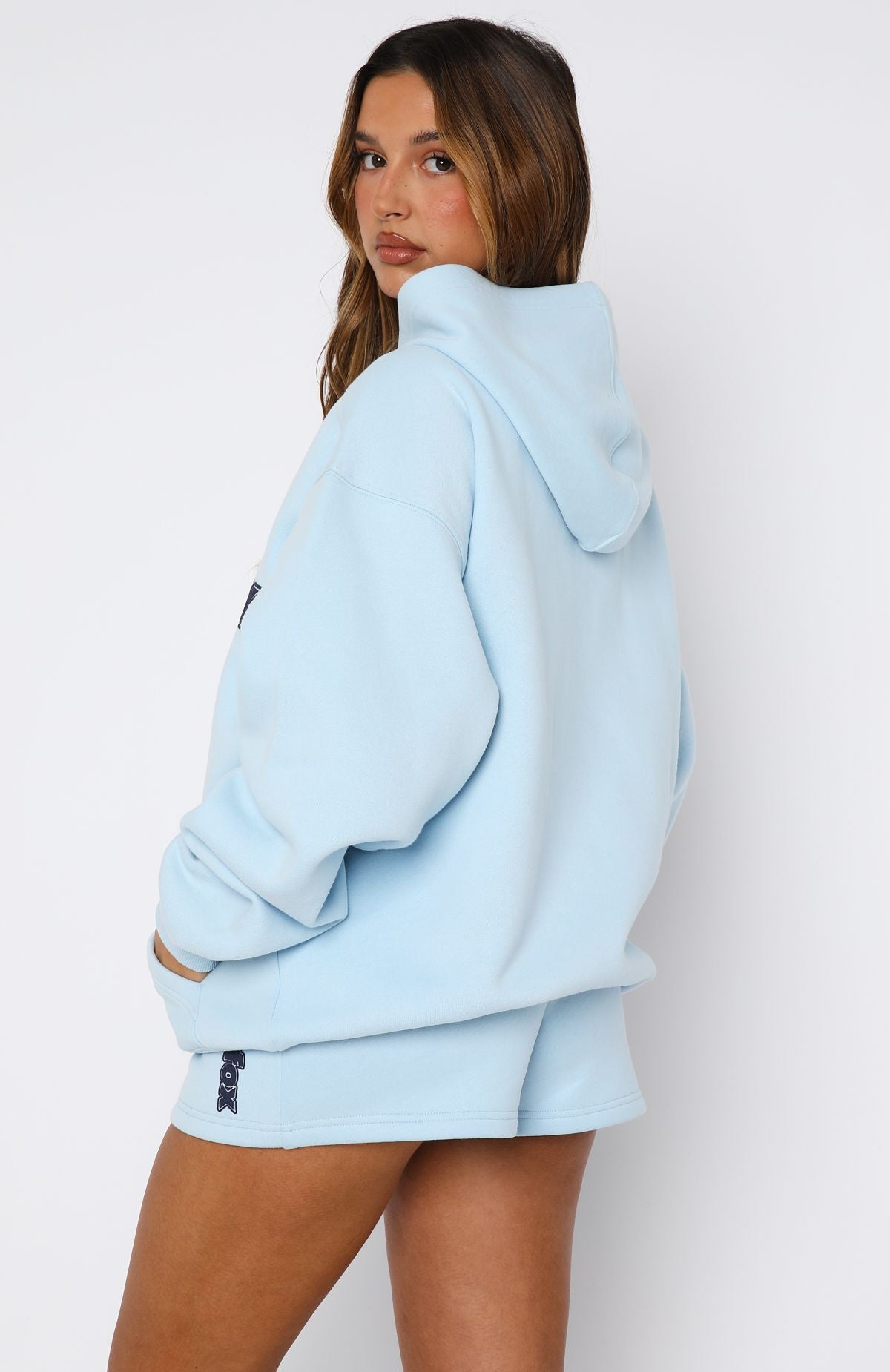 Ready To Go Zip Front Hoodie Baby Blue - Image 4