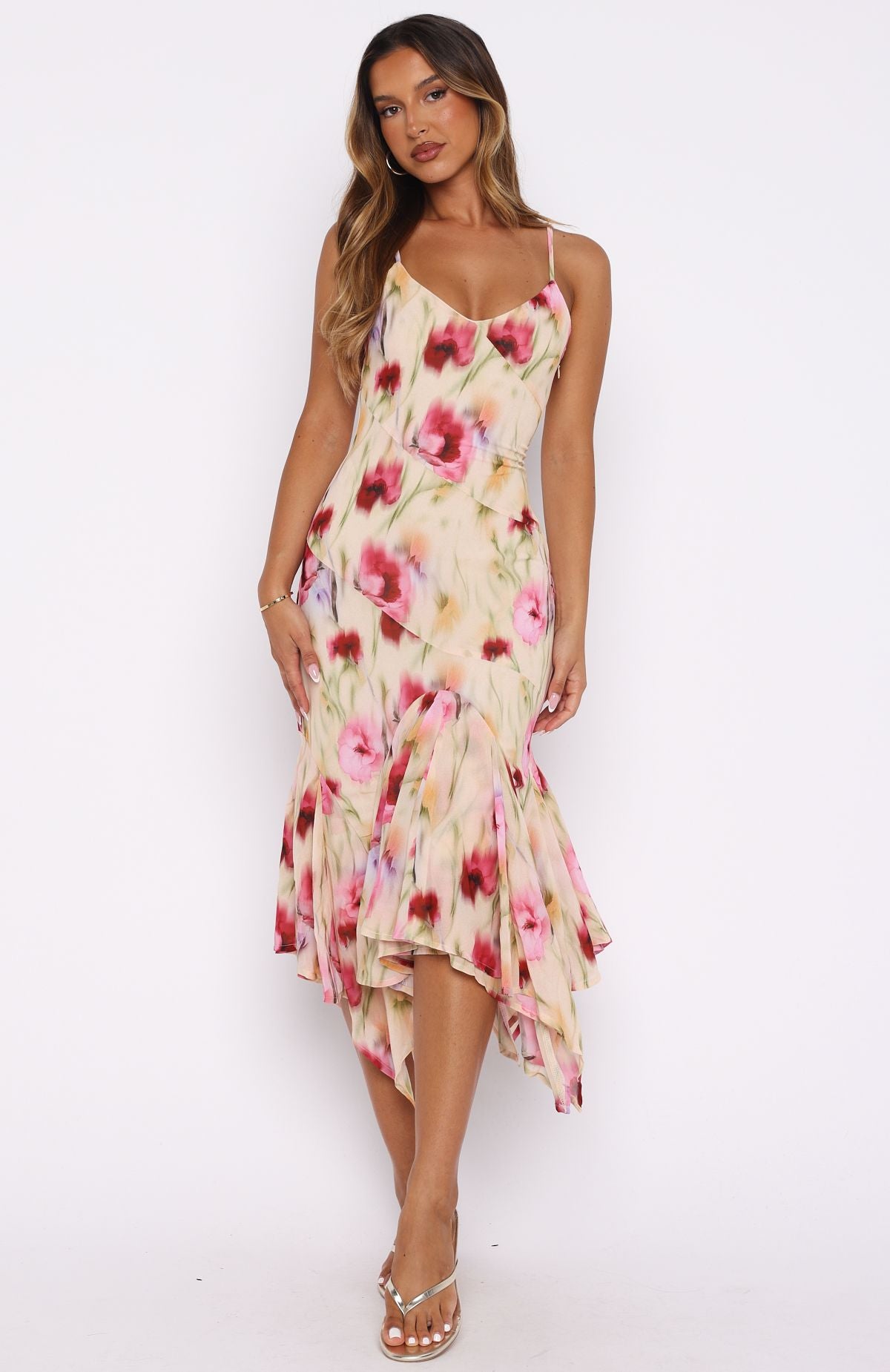 Butterfly Kisses Midi Dress Buttercream Fields - Image 4