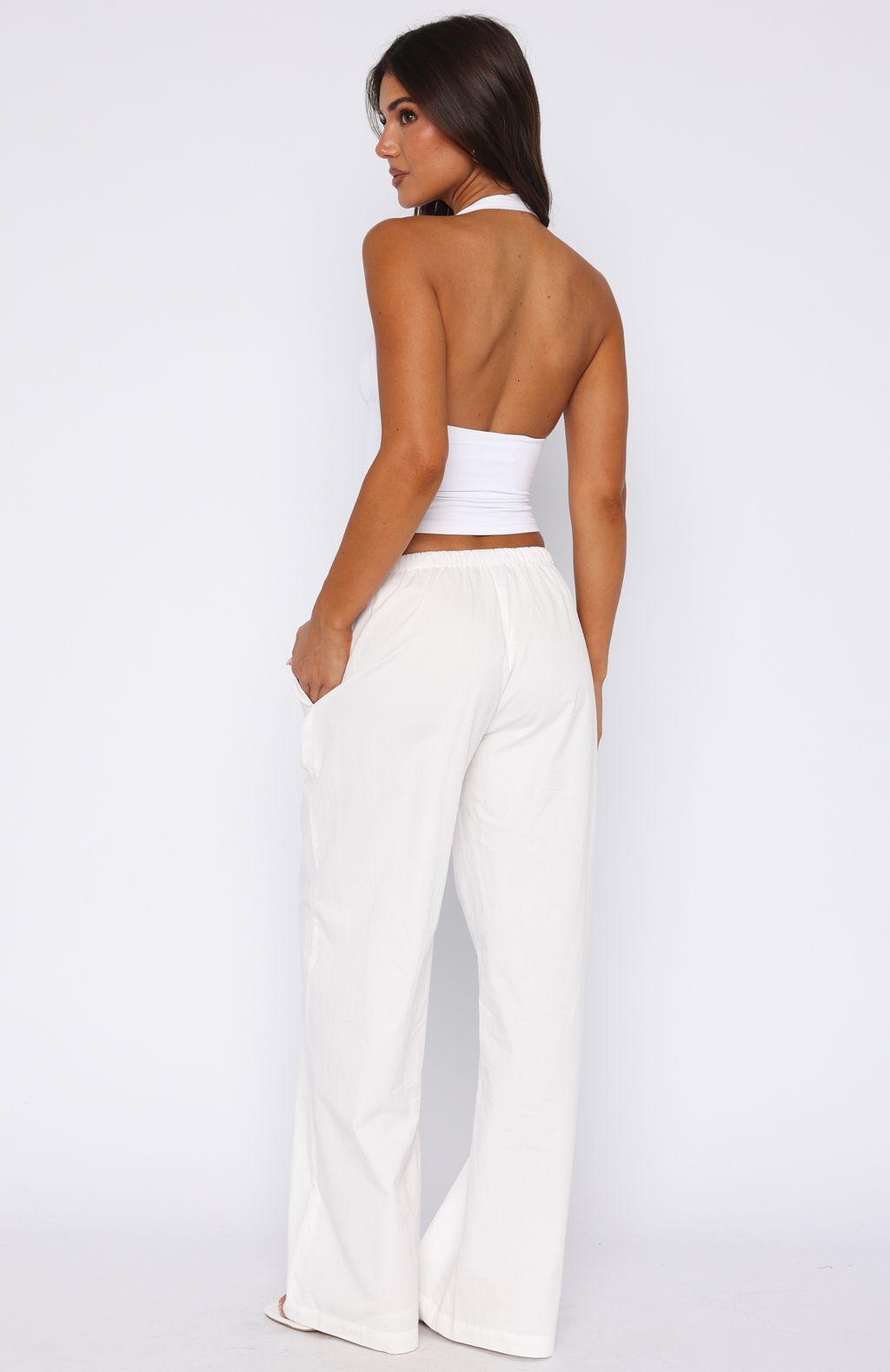 Sweet Like Me Wide Leg Pants White - Image 4