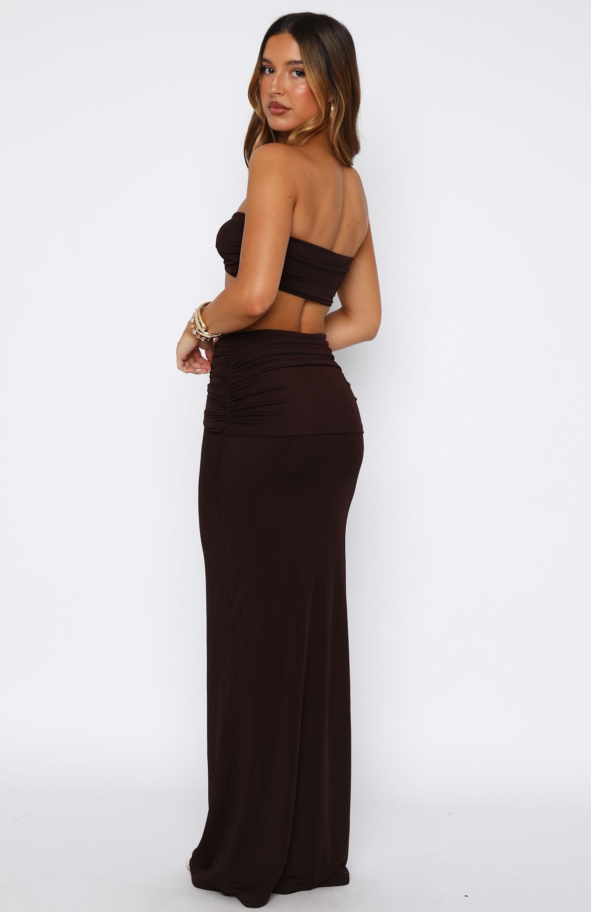 Lil Mermaid Maxi Skirt Chocolate - Image 5