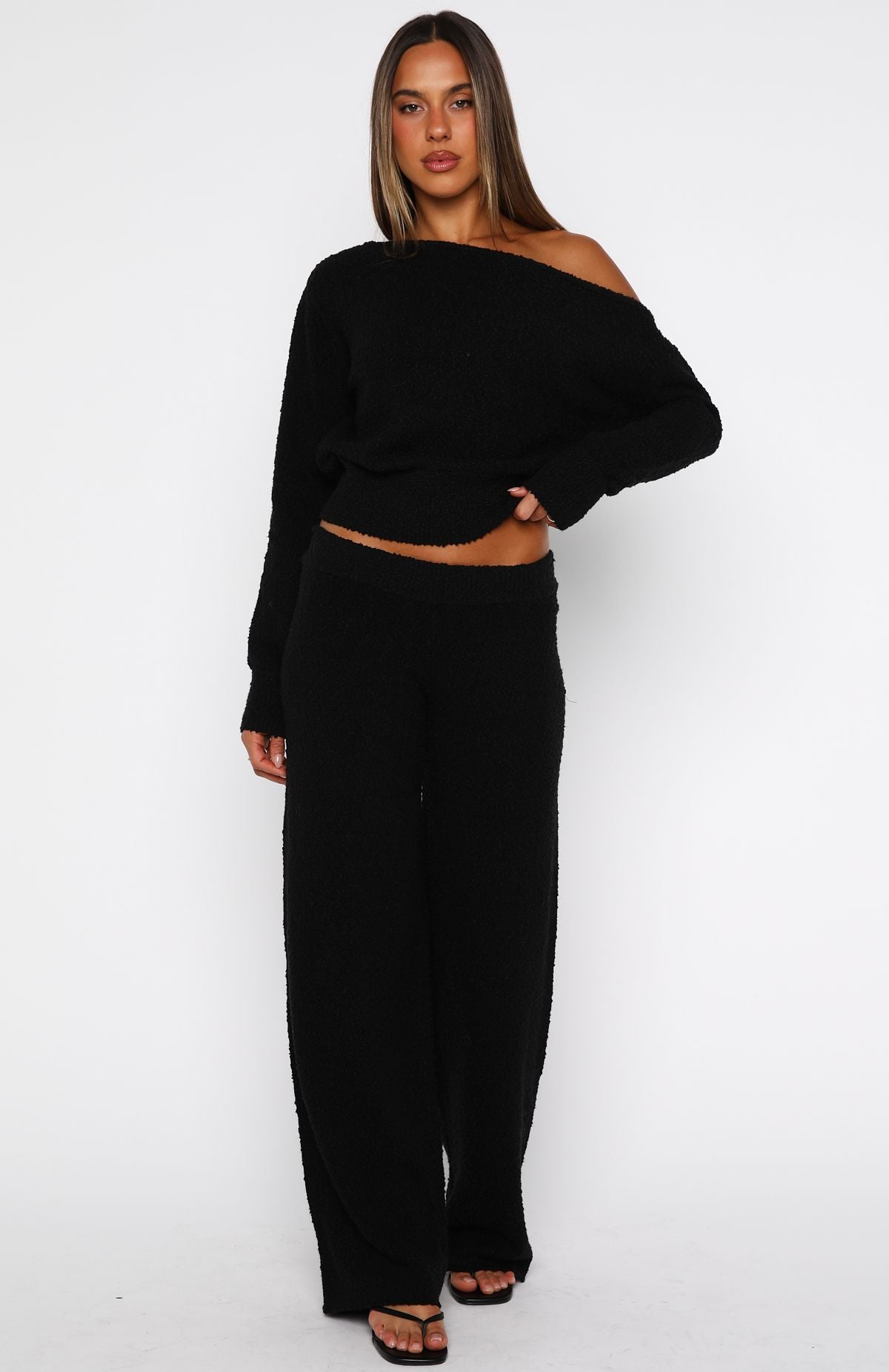 Please Be Mine Knit Pants Black - Image 2