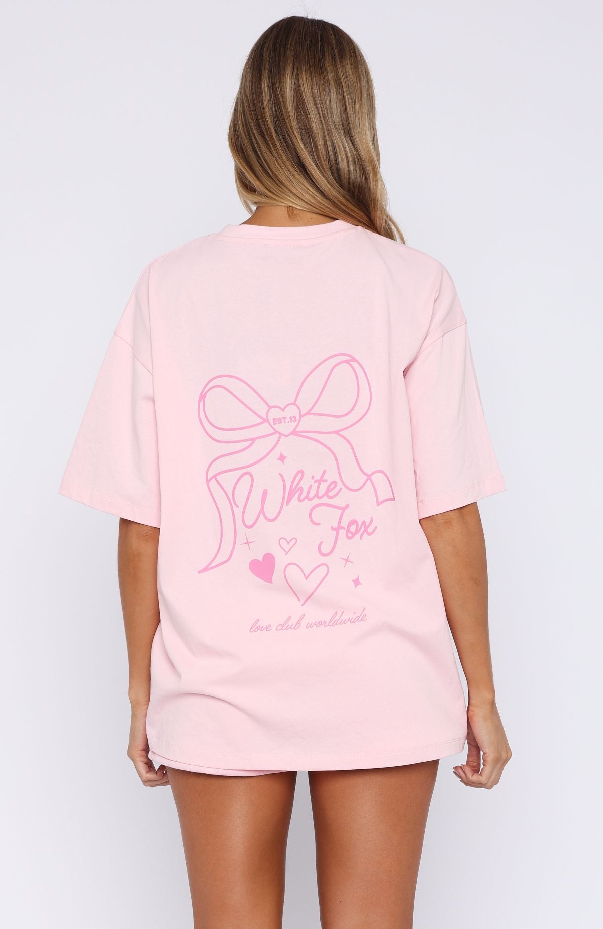 Love You Forever Oversized Tee Pink - Image 4
