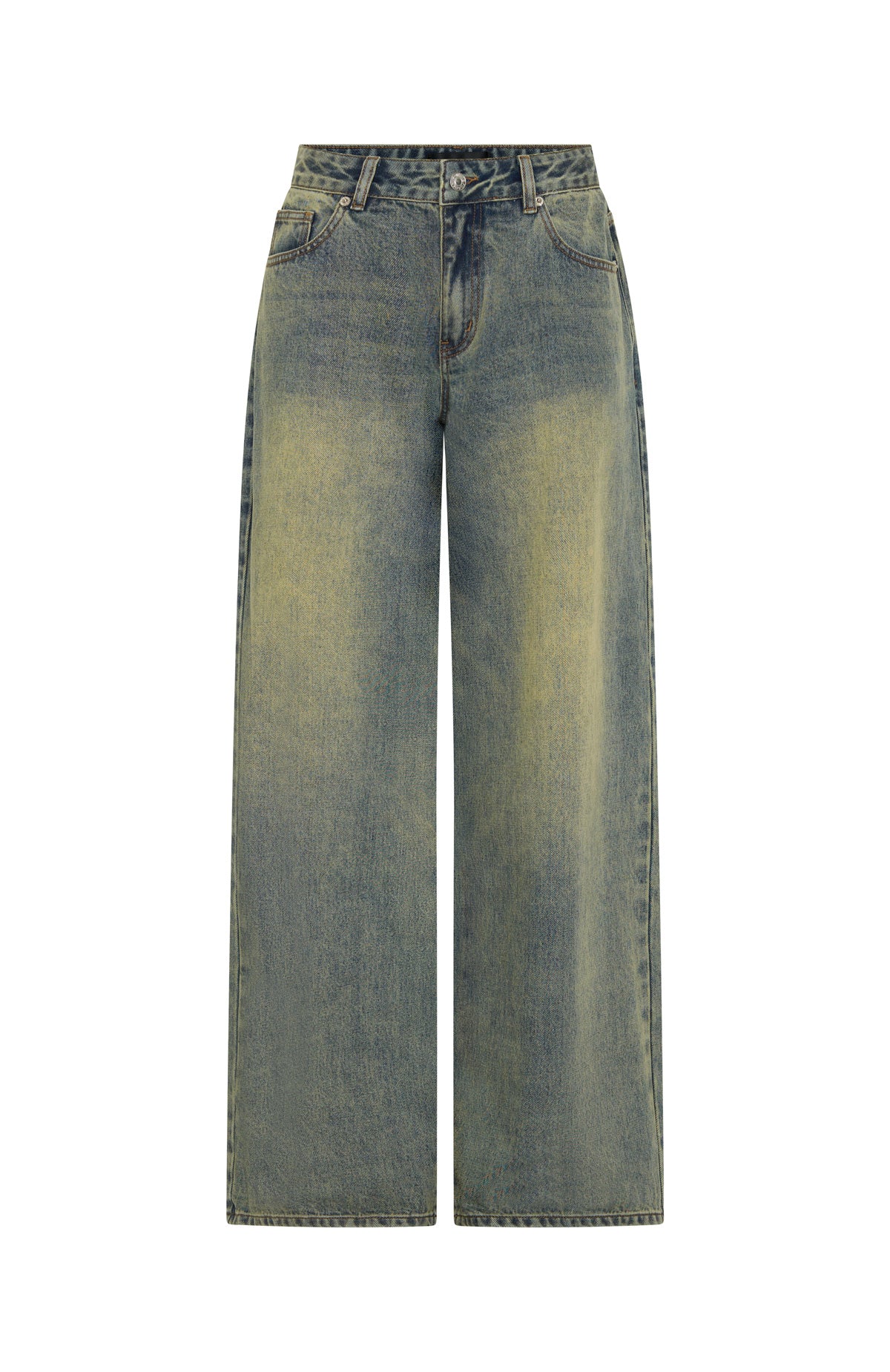 Maeve Low Rise Wide Leg Jeans Sand - Image 5