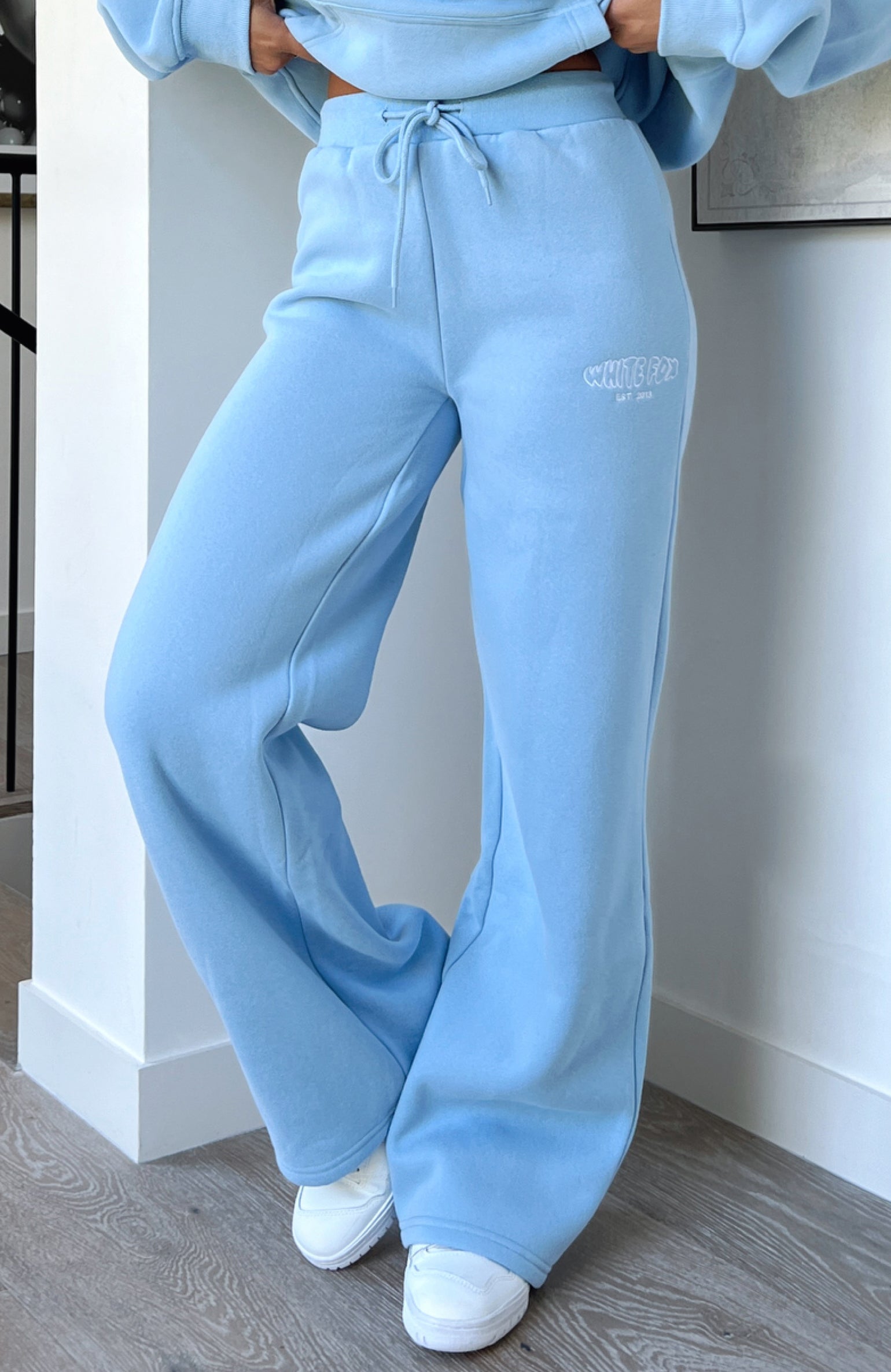 Missed Flights Wide Leg Sweatpants Soft Blue - Image 5