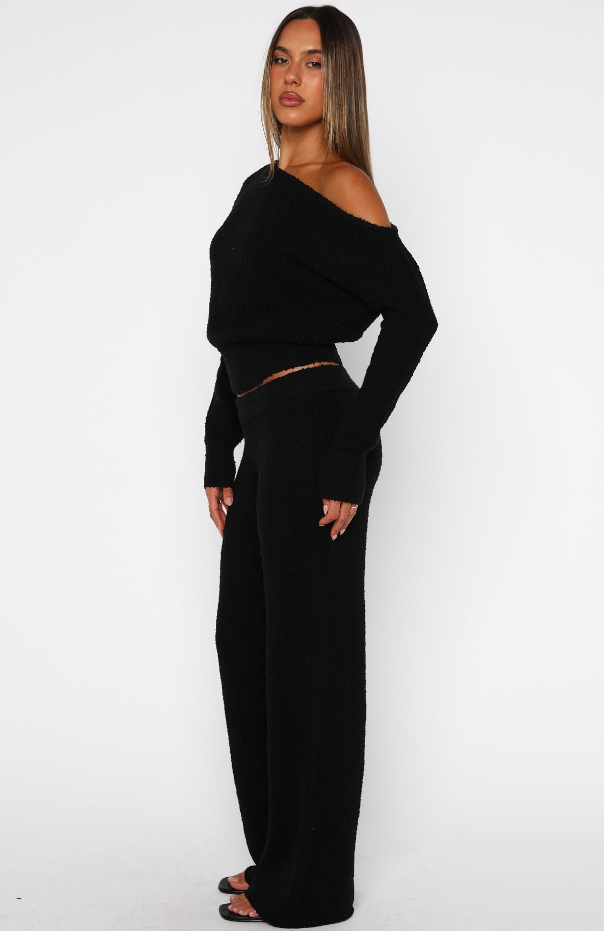 Please Be Mine Knit Pants Black - Image 3