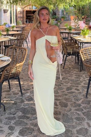 Monaco Moment Maxi Dress Lemon
