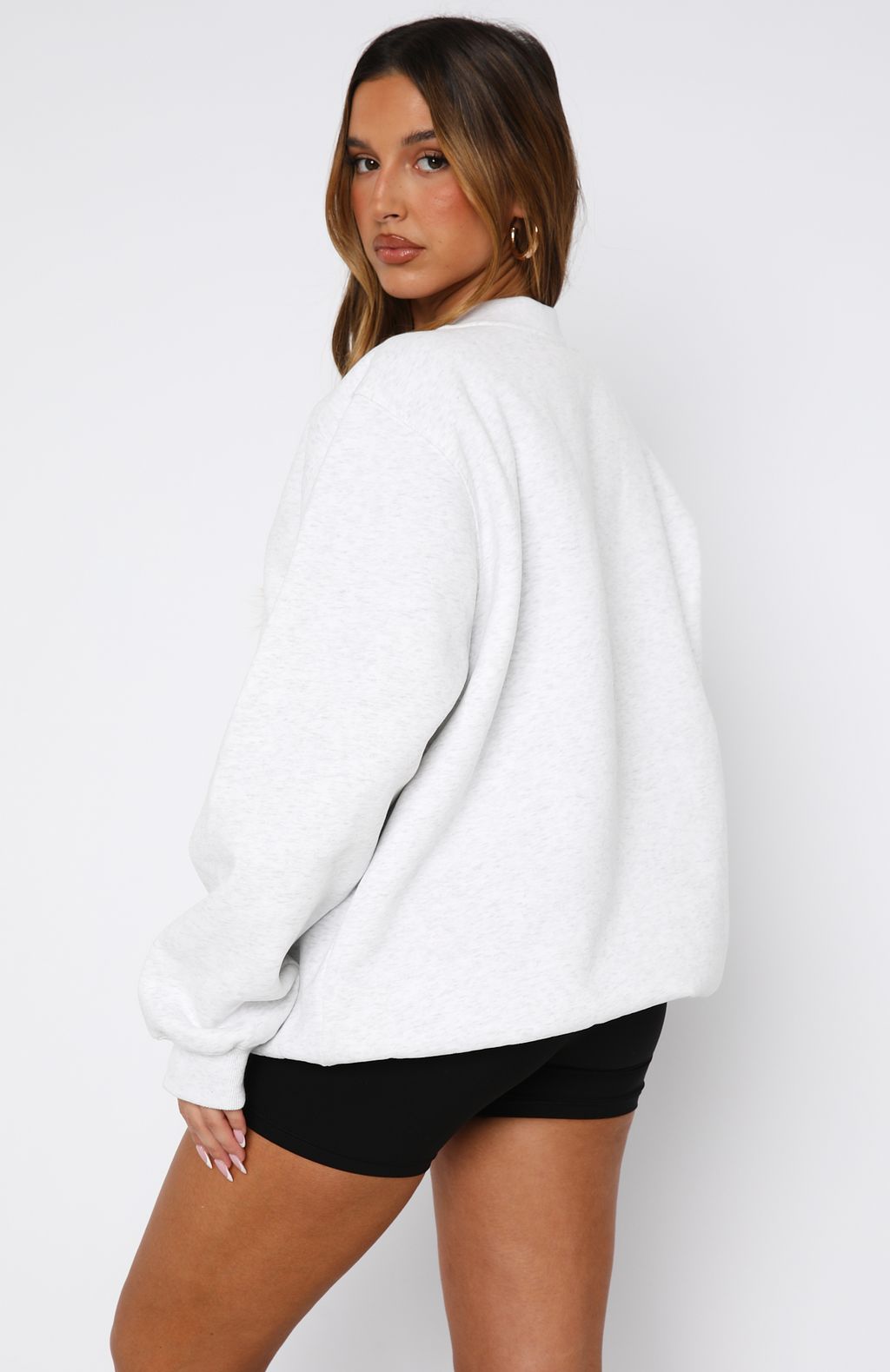 Call On You Oversized Sweater Grey Marle - Image 4