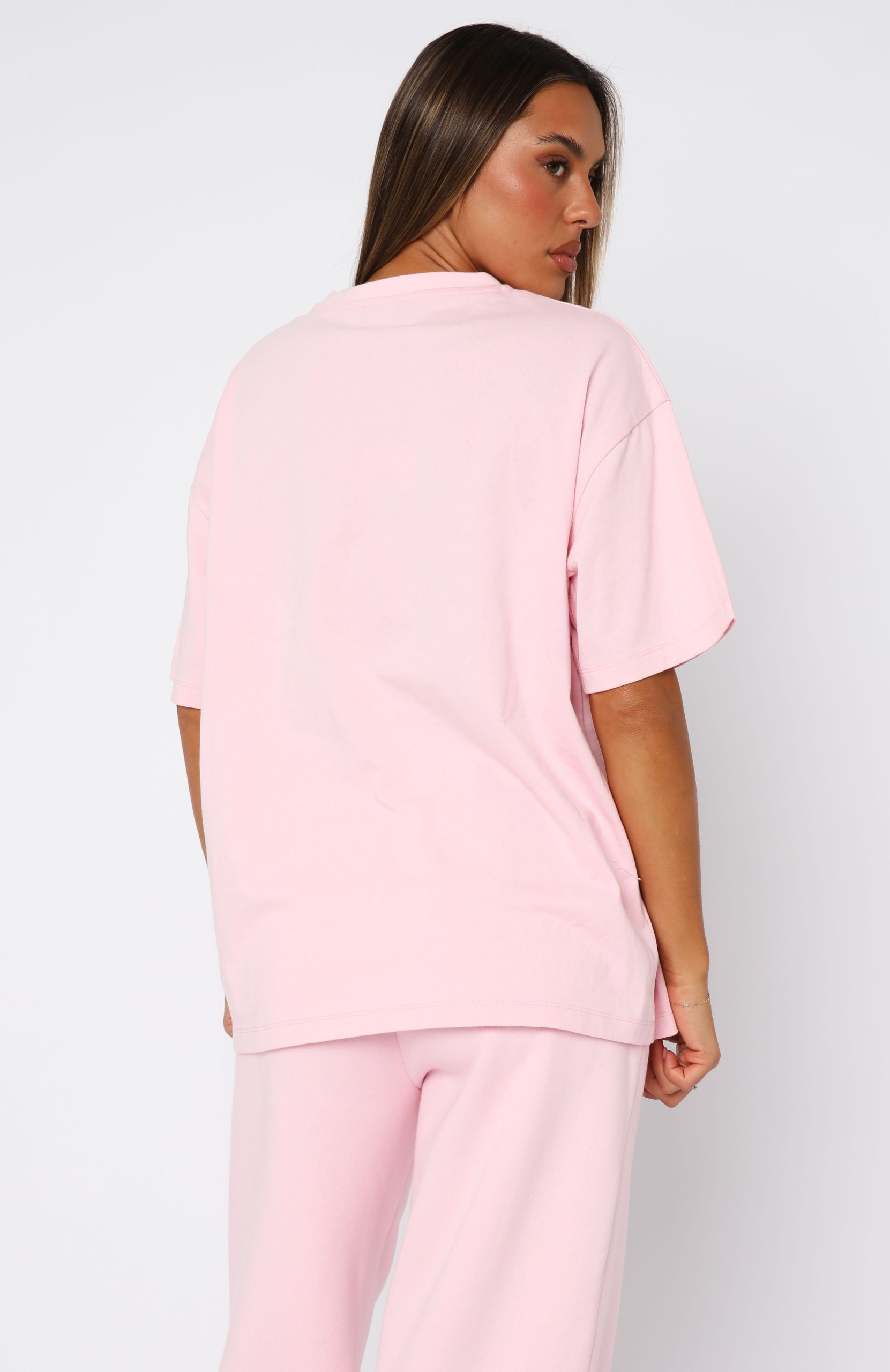 From The Archives Charli Oversized Tee Pink - Image 4