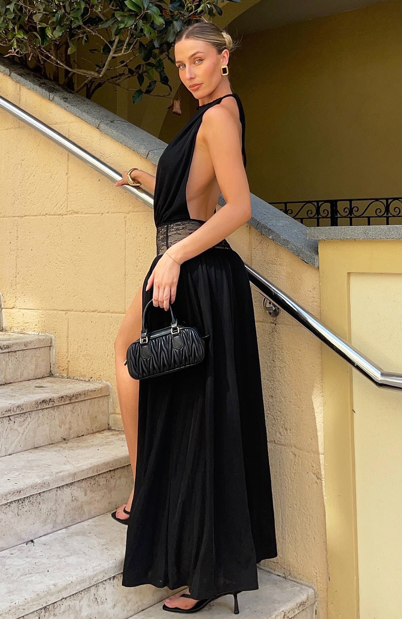 Never On Read Maxi Dress Black - Image 2