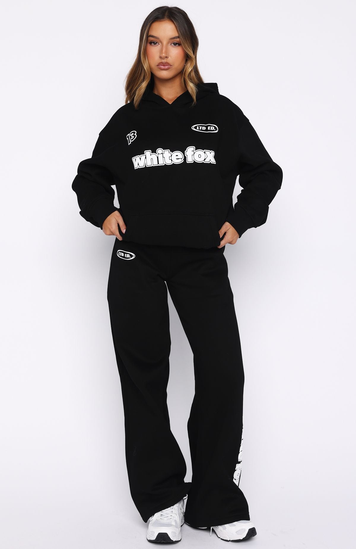 Ready To Go Wide Leg Sweatpants Black - Image 2