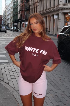 Offstage Oversized Tee Red Velvet