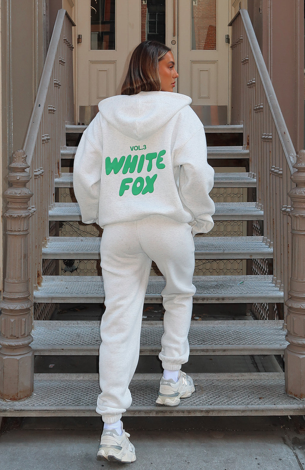 Offstage Zip Front Hoodie Glacier Grey - Image 2