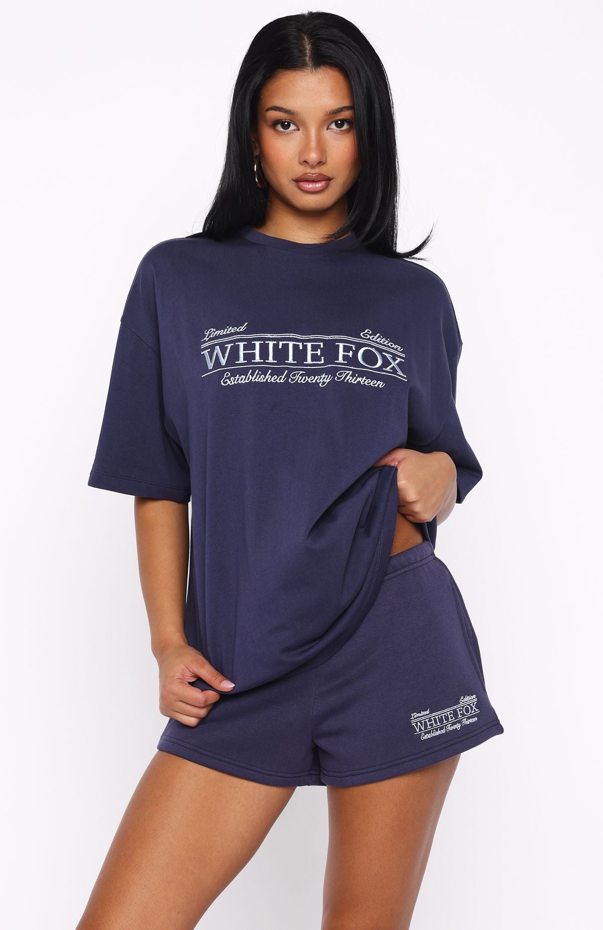 Standing My Ground Lounge Shorts Navy - Image 2