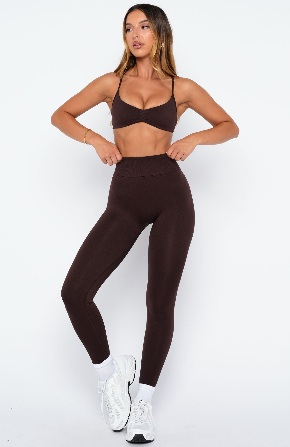 Charge Seamless Leggings Dark Chocolate - Image 3